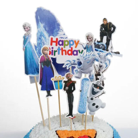 Disney Frozen Elsa Card Cake Topper Set - 8 Piece