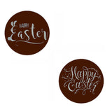 Handmade Chocolate Happy Easter Plaque x2