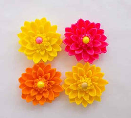 Edible Zinnia Flower Cake Decorations x20