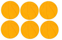 Edible Basketball Cupcake Decorations