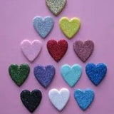 Edible Glitter Heart Decorations 25mm x20 The Cake Mixer