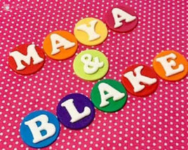 Edible Letter Cake Decorations. Choose Your Colours