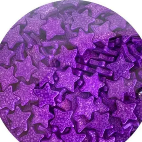 Edible Purple & Pink Starfish Candy Sprinkles