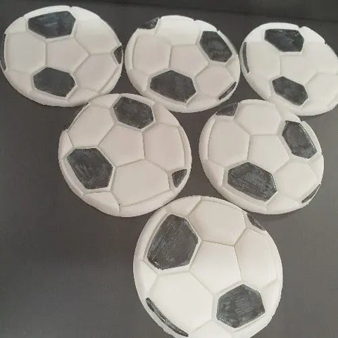 Handmade Edible Soccer Ball Cake Decorations