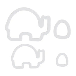 Gumpaste Elephant Cutter Set. - Makes 2 Sizes