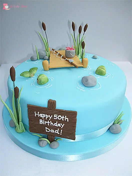 Fishing Theme Birthday Cake