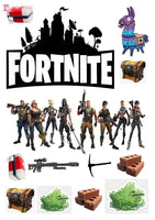 Fortnite Edible Premium Wafer Paper Cake Topper