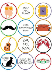 Friends Edible Cupcake Toppers x12 The Cake Mixer