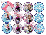 Frozen Wafer Paper Cupcake Toppers The Cake Mixer