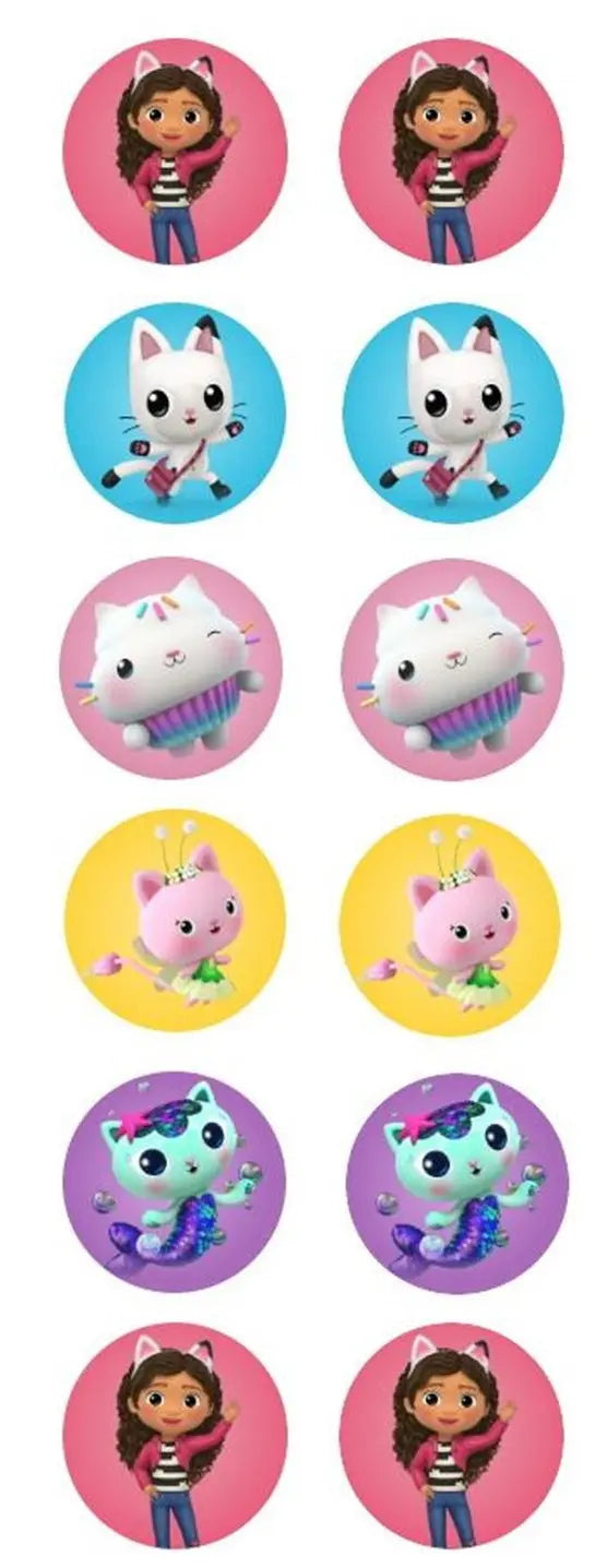 Gabby's Dollhouse Cupcake Toppers, 12 Count