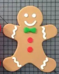 Gingerbread Man Edible Cake Decoration