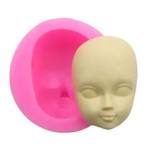 Girl Face Silicone Mould