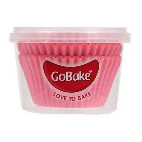 Go Bake Bright Pink Baking Cups x72. Premium Greaseproof