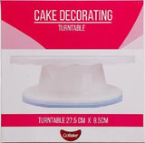 Go Bake Cake Turntable White Plastic 28cm Go Bake