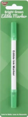 Go Bake Edible Marker Bright Green. Double Ended