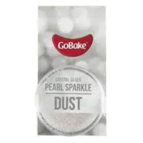 Go Bake Pearl Sparkle Dust Crystal Silver Go Bake