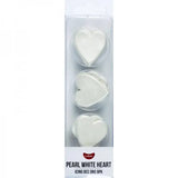 Go Bake Pearl White Heart Edible Cake Decorations x12 toys&parties.co.nz