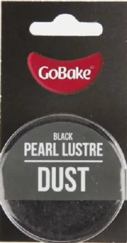 GoBake Pearl Lustre Dust - Black - 2gm