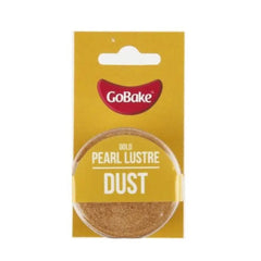 GoBake Pearl Lustre Dust - Gold - 2gm Go Bake