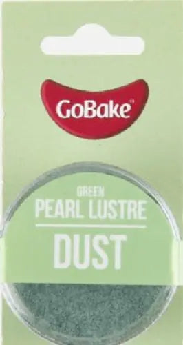 GoBake Pearl Lustre Dust - Green - 2gm Go Bake
