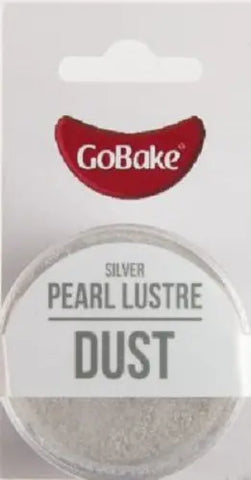 GoBake Pearl Lustre Dust - Silver - 2gm