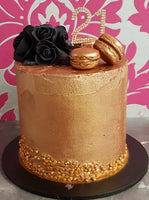 Black & Gold Theme Cakes