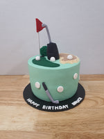 Golf Theme Birthday Cake