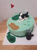 Golf Theme Birthday Cake