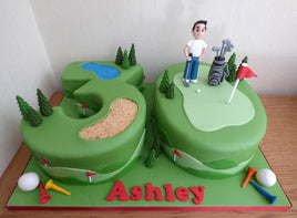 Golf Theme Birthday Cake
