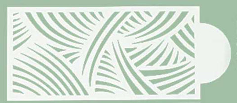 Grass Pattern Cake Decorating Stencil