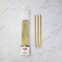 Cake Candles Super Tall 18cm Gold. premium Quality