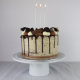 Cake Candles Super Tall 18cm Silver. Premium Quality