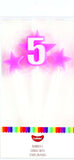 Number 5 Cake Candles- Stars on Picks. Great Value