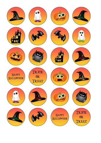 Halloween Cupcake Toppers x12