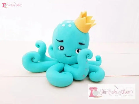 Handmade Gumpaste 3D Octopus Cake Topper