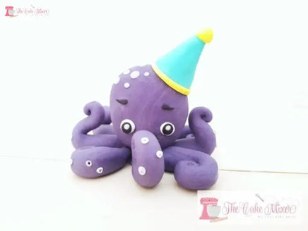 Handmade Gumpaste 3D Octopus Cake Topper
