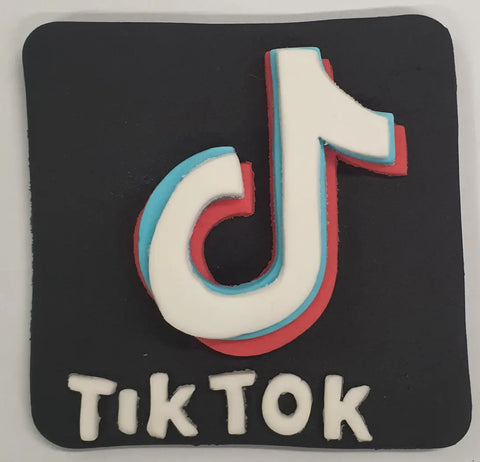 Handmade Tik Tok Edible Cake Decoration