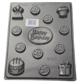 Happy Birthday Choc Mould. Homestyle #163
