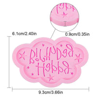 Happy Birthday Plaque Silicone Mould