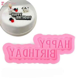 Cool Happy Birthday Plaque Silicone Mould