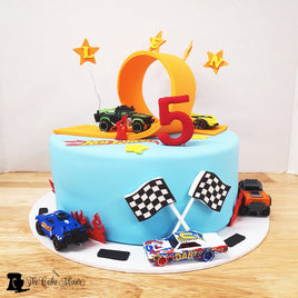 Hot Wheels Theme Cake