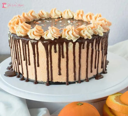 Jaffa Drip Cake 8 Inch Round, 3 Inch High