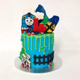 Kids Character Drip Cake 6 Inch x 6 Inch toys&parties.co.nz