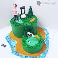 Golf Theme Birthday Cake