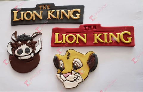 Lion King - Pumba Handmade Edible Cake Decoration