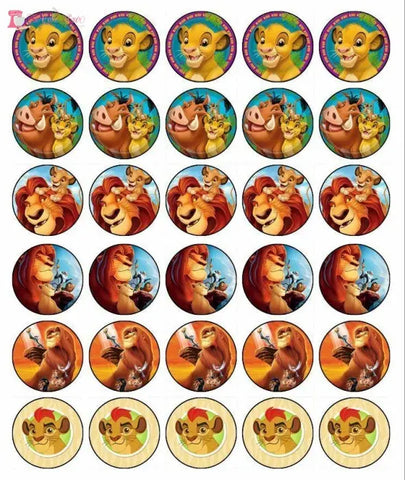Lion King Cupcake Toppers x12