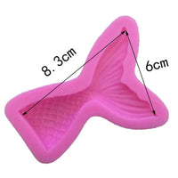 Mermaid Tail Silicone Mould 80mm Length.