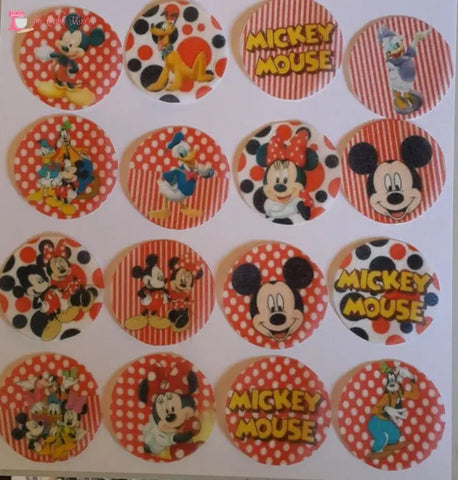 Mickey Mouse Wafer Paper Cupcake Toppers
