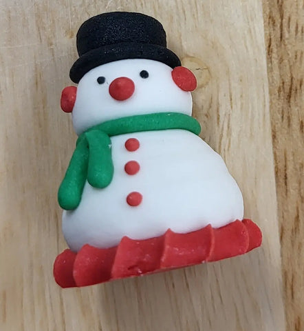 Mini 3D Snowman Edible Xmas Decoration