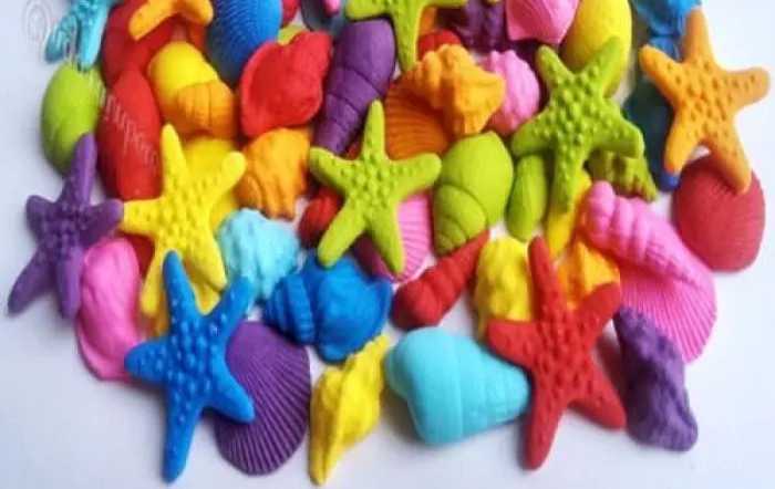 Mini Sea Theme Edible Cake Decorations. 20 Pieces The Cake Mixer